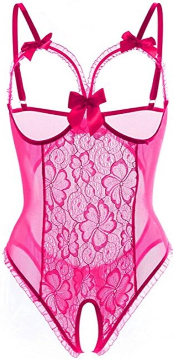 Lingerieset kant satijn babydoll transparant grote maat dames negligé bloemen fijne nacht zachte vrouwelijke stijl A178