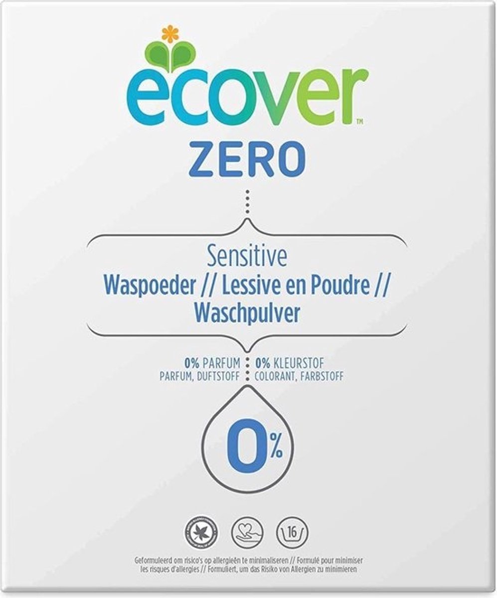 Waspoeder Universel Zero 4 x 1,2 kg - Effectieve en Milieuvriendelijke Wasmiddel