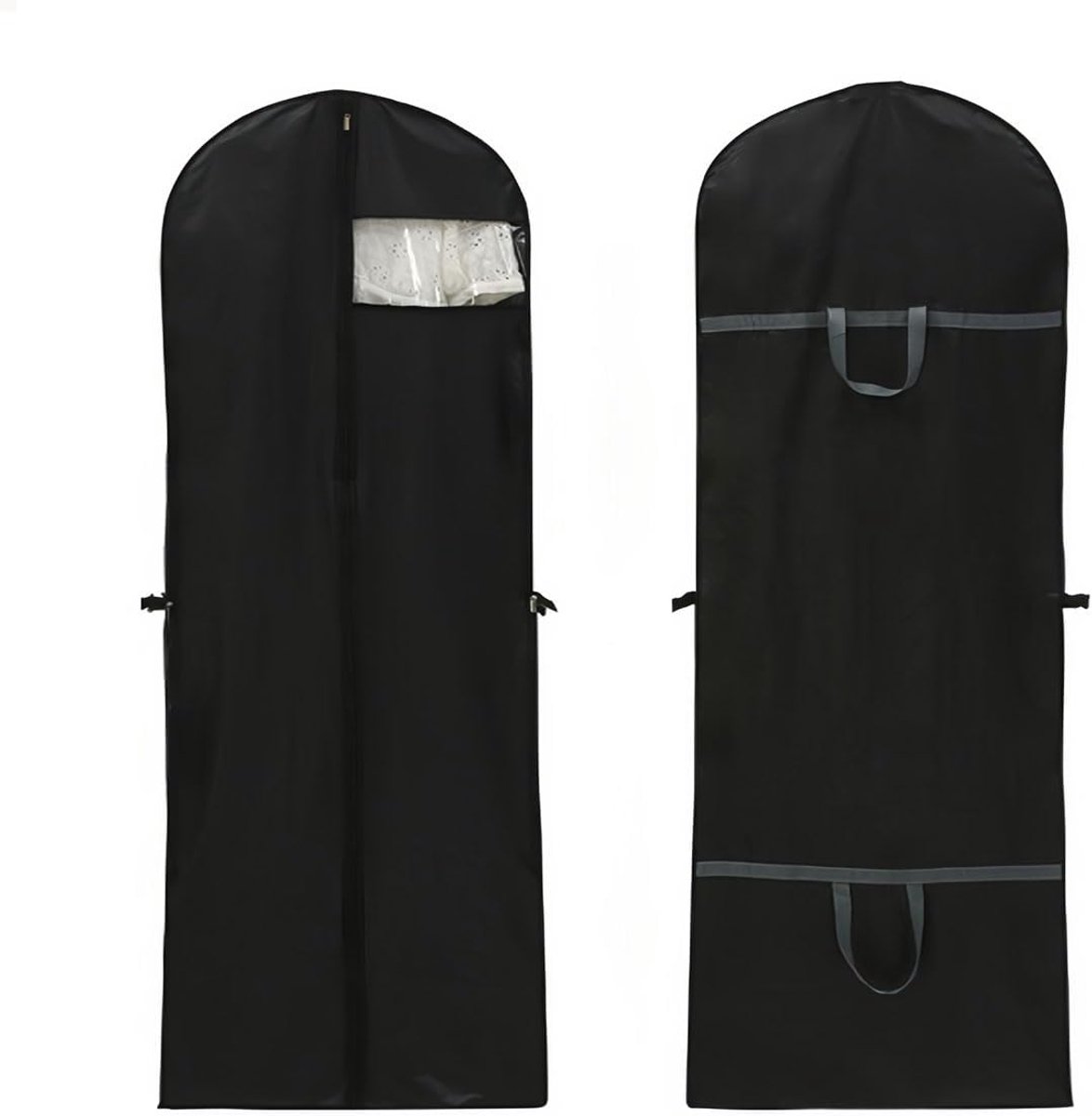 1 x stofzak voor kleding, opvouwbaar, ademend, reis-stofzak, beschermtas met ritssluiting met handvat