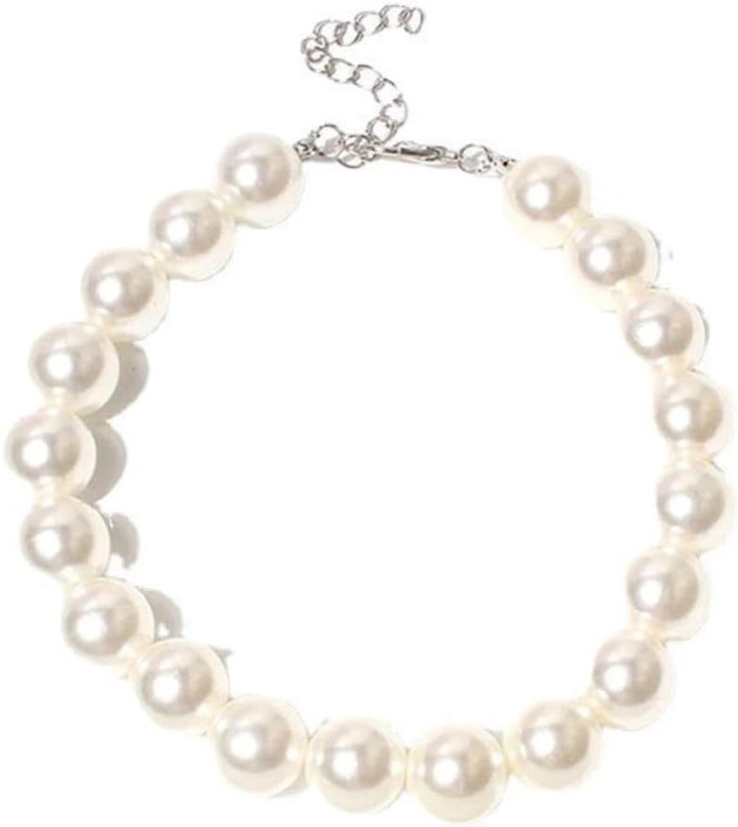 Halsbanden katten- en hondenaccessoires huisdieraccessoires parelhalsband kattenhalsband voor huisdieren katten puppy's kittens kleine middelgrote honden, wit