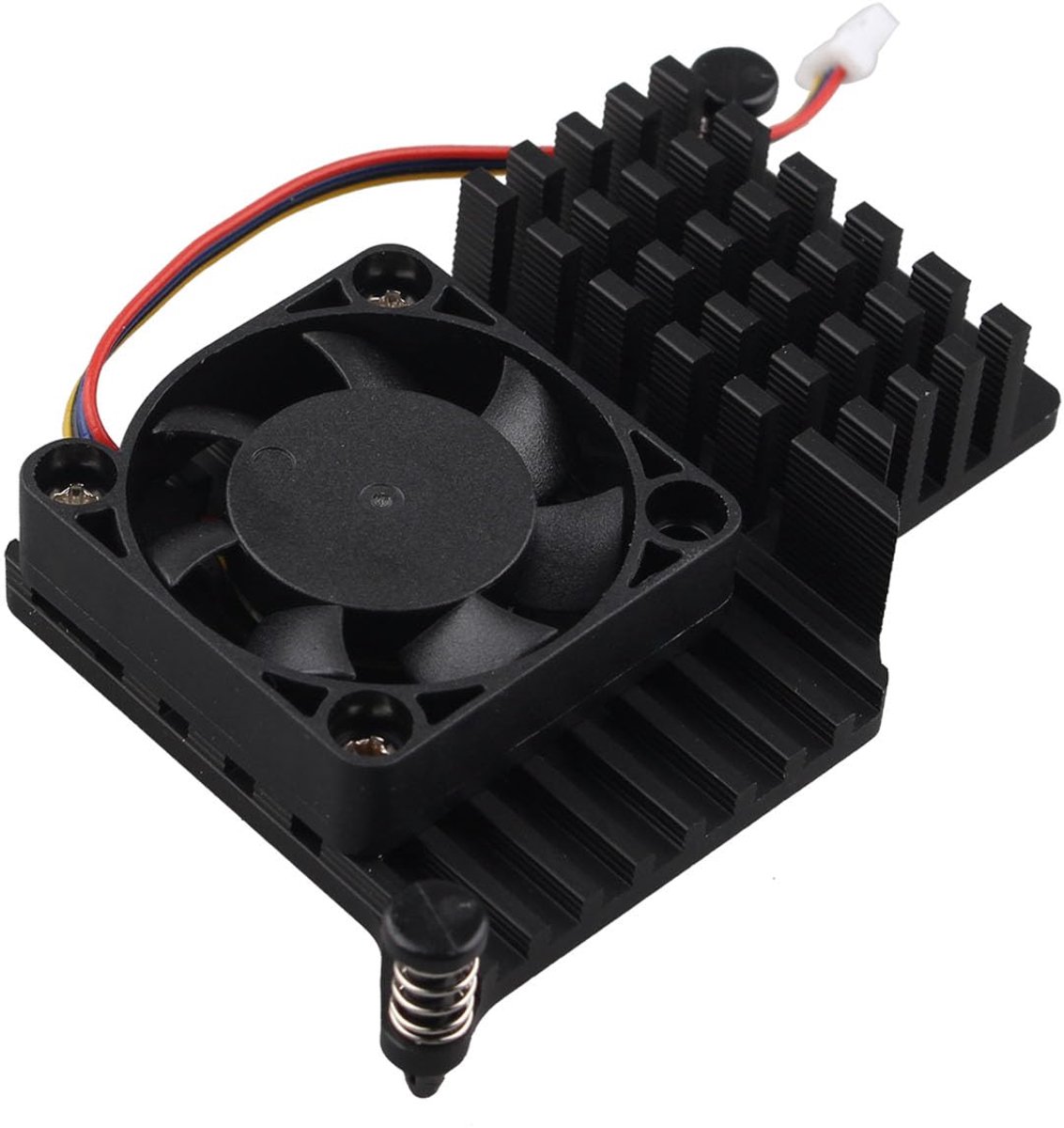 Aluminium Actieve Koeler voor Raspberry Pi 5 Armor Lite V5 Koeler met PWM Heatsink Koelventilator voor Raspberry Pi 5 4GB/8GB, zwart, ZP520