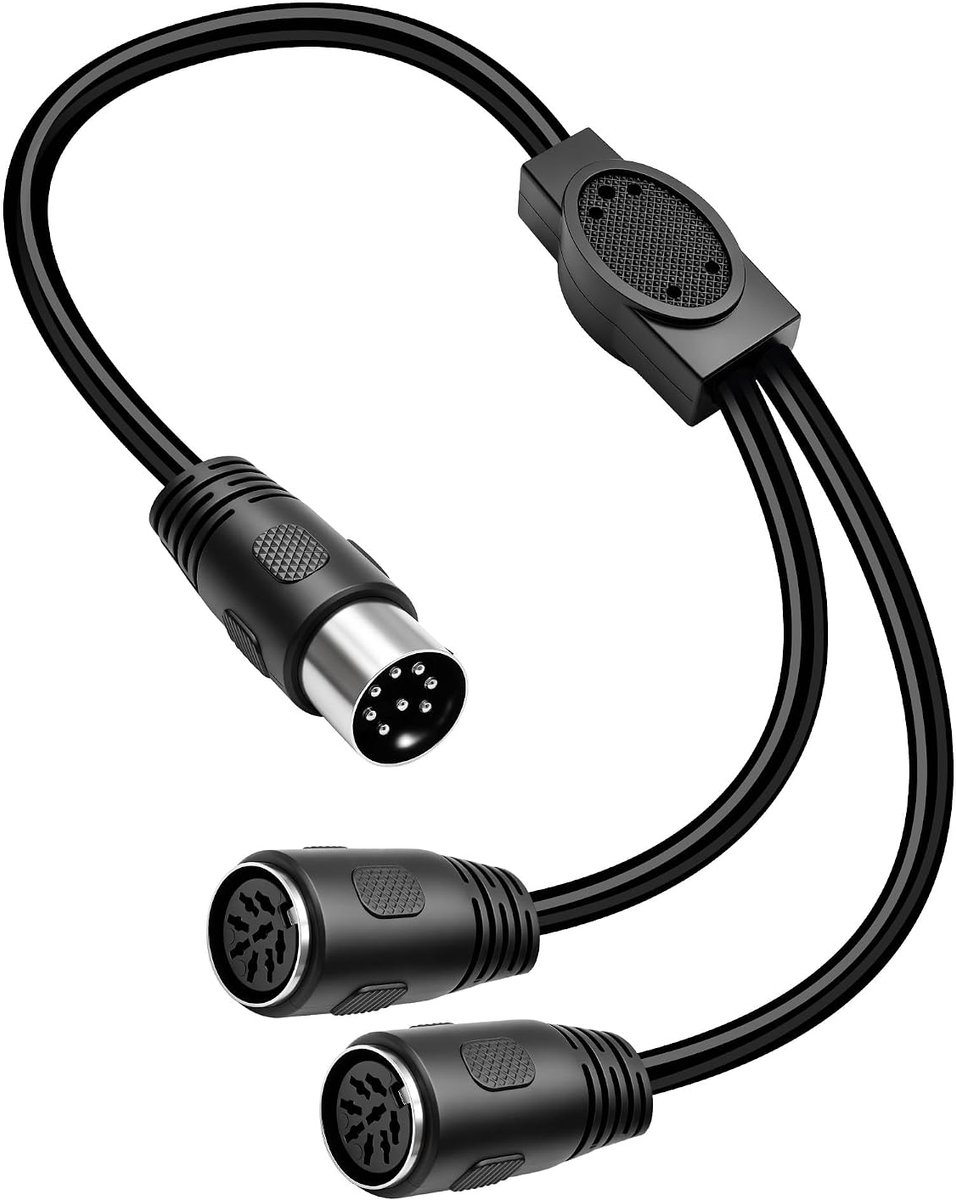 XMSJSIY 8-pins DIN-splitterkabeladapter, 8-pins DIN-stekker naar dubbele bus, Y-splitter, adapter, verlengkabel voor - ShopVlot