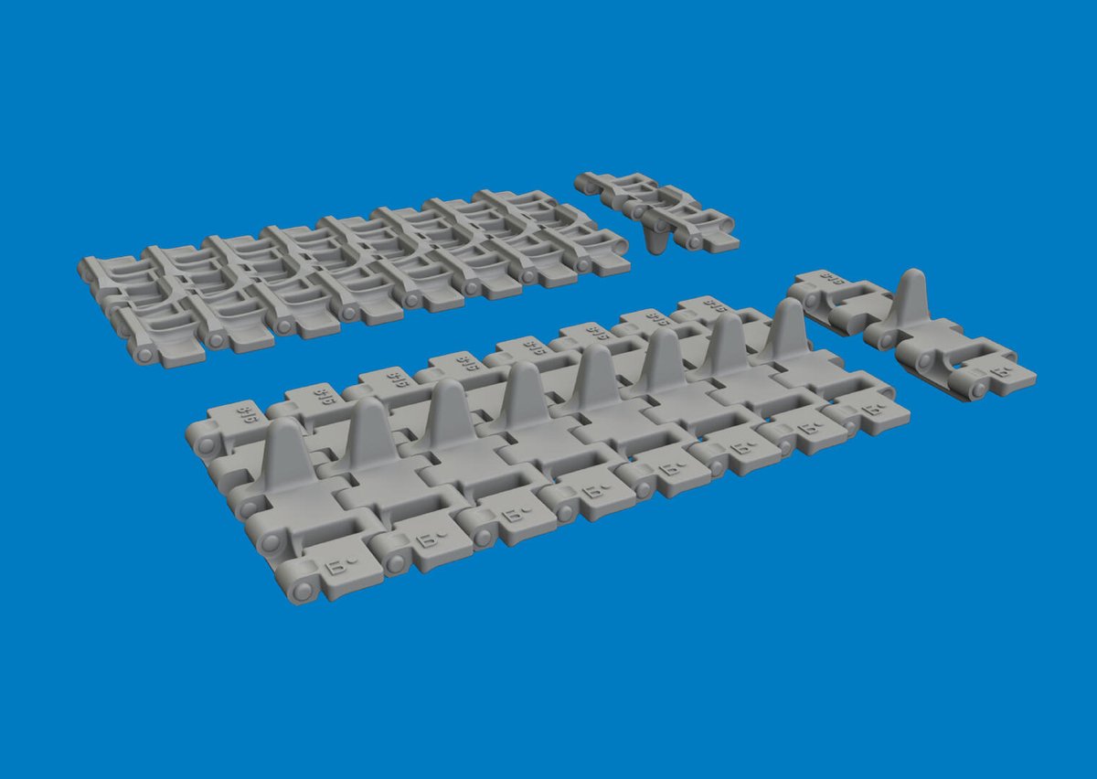 Eduard Modelbouwpakket - 635065 PRINT - Rupsbandenset voor KV-2 - Resin onderdeel - 1:35 - Modelbouw
