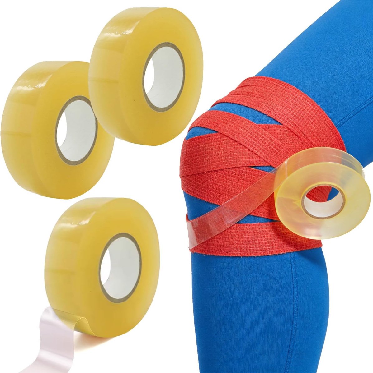 Transparante ijshockeytape, hockey-plakband, hockeyverband antislip hockeysokken-tape, zelfklevende sportgripband - ShopVlot