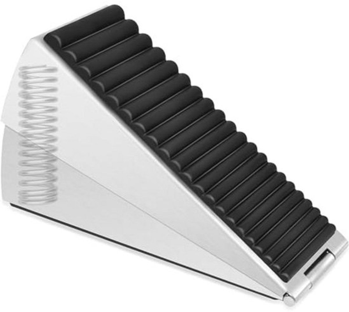 Verstelbare deurstop - Voor binnenshuis - Zware deurwig - Voor vloer en wand - Extra groot - 12,5 cm