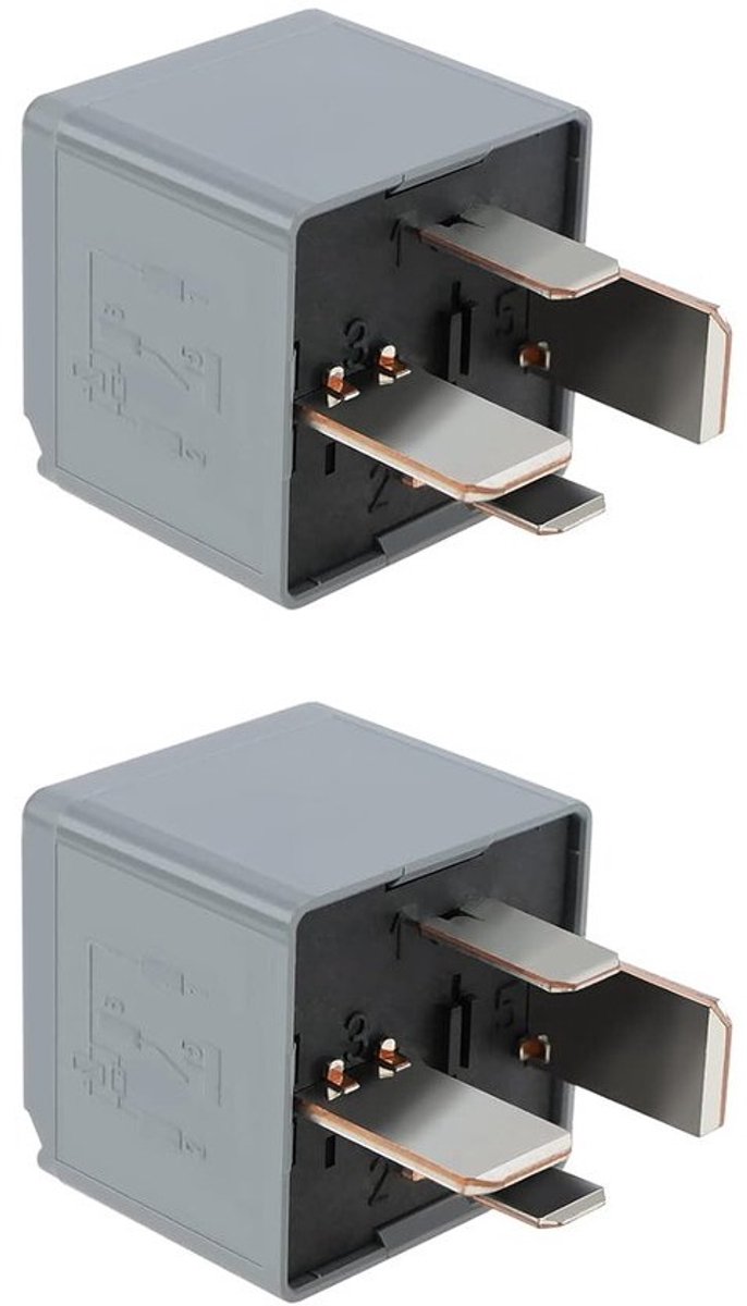 Set van 2 auto relais 4-polig DC 12V 70A - voor diverse modellen