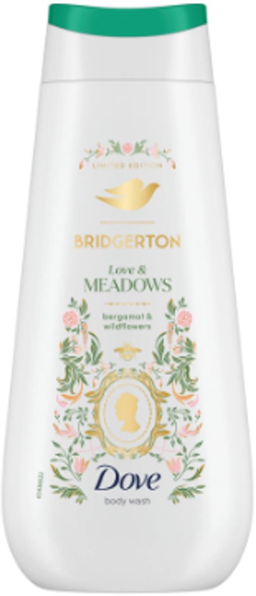 Dove Douchecrème Bridgerton Love & Meadows - 225 ml | Bergamot & Wilde Bloemen - Met Pro-Ceramide Technology | Limited Edition