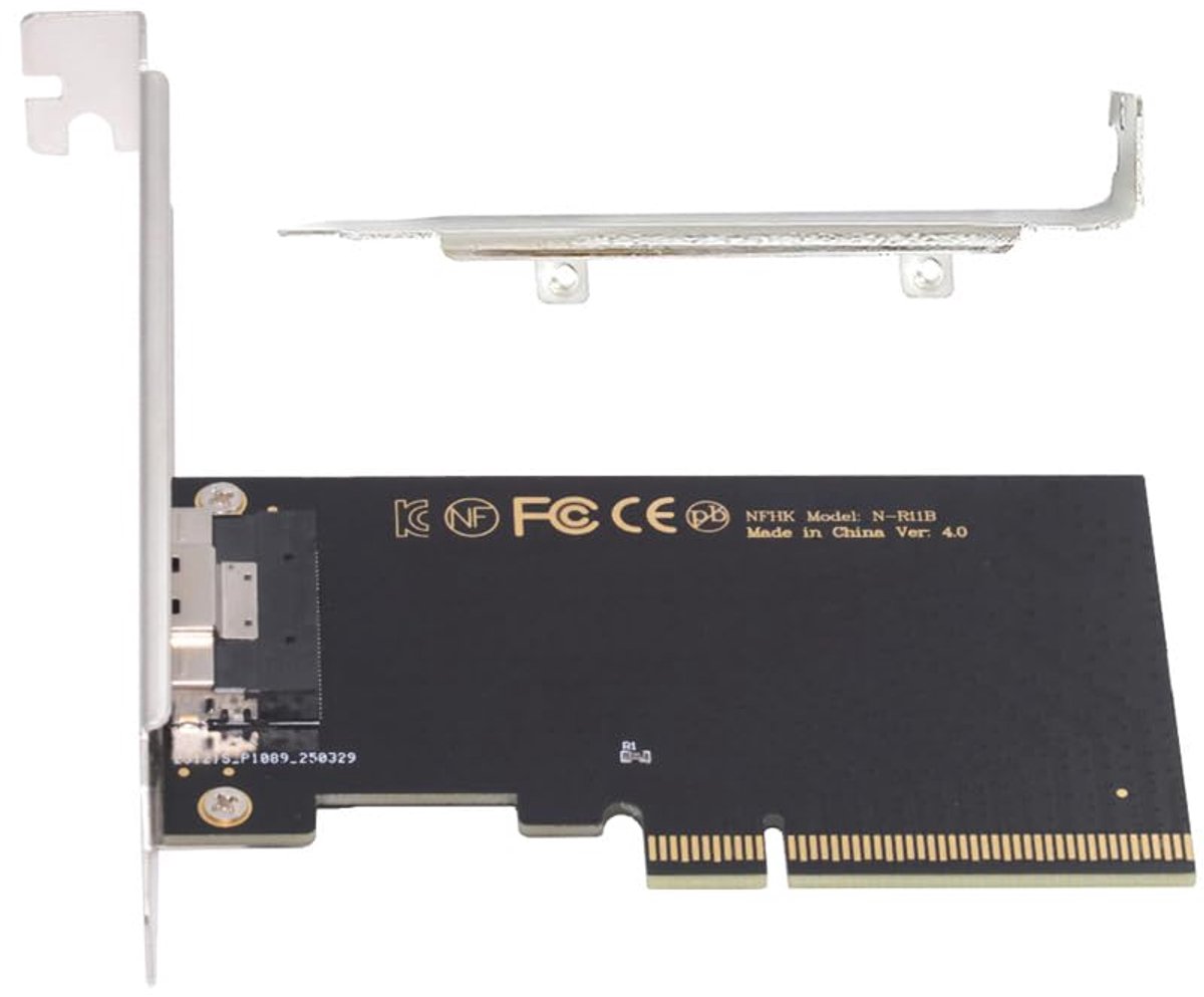 Single External Slimline 74 Pin SFF-8654 8X to PCIE4.0 Raid Card VROC Raid0 Hyper Adapter - ShopVlot