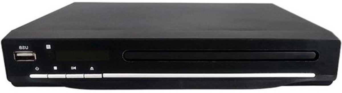 Dvd-speler - Compacte speler - Films kijken - Intelligente foutcorrectie - 225 x 21 x 48 cm - Zwart