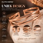 Dutchers® Koperen Armband Dames – Elegante Open Manchet Armband – Verstelbare Damesarmband – Gevlochten Design – Koperkleurig Sieraad – Cadeau voor Haar