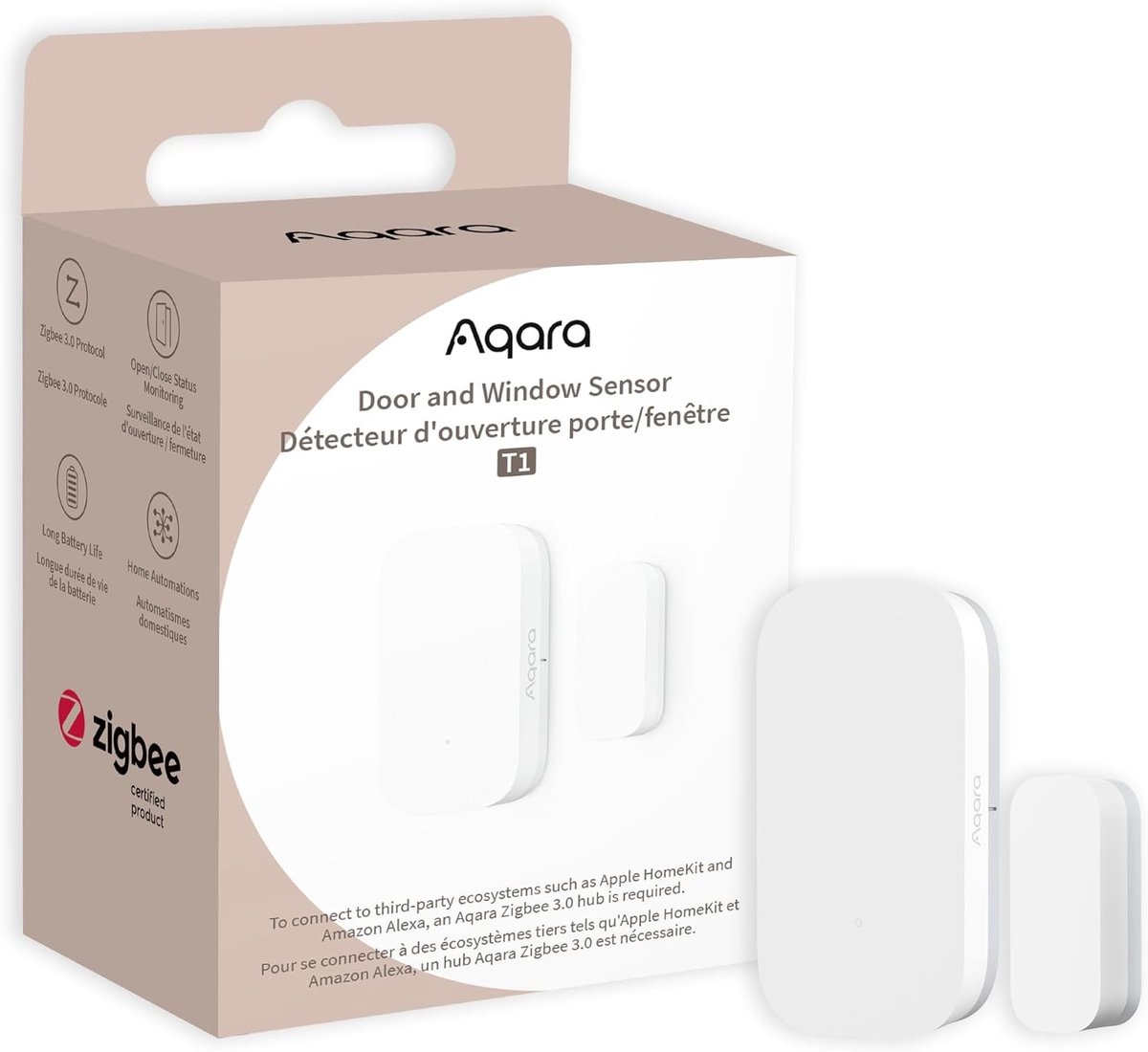 Deur- en raam sensor voor beveiliging, draadloze verbinding en eenvoudige installatie