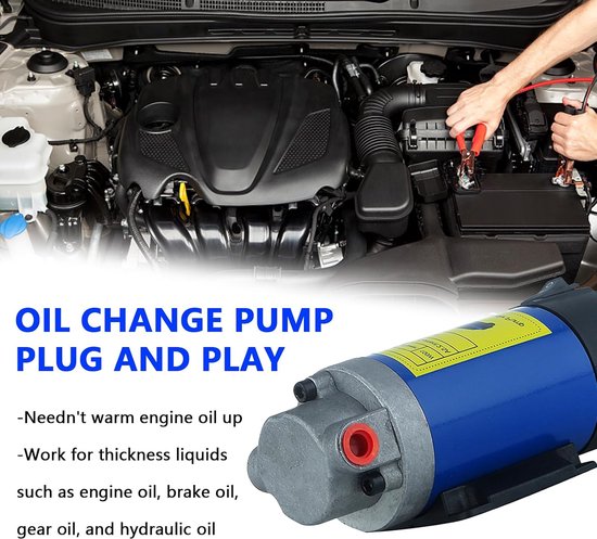 Olieafzuigpomp, 12 V, 100 W, motorolie-overbrengingspomp, elektrische dieselvloeistofpomp met 3 buizen, geluidsarme dieselpomp, uitgerust — afbeelding 5