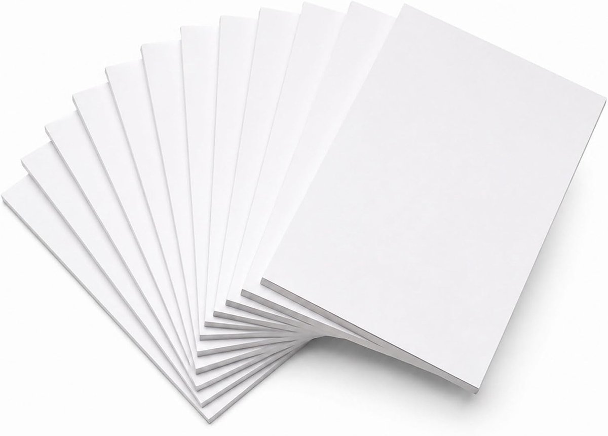 Notitieblokken A6 notitieblokken klein, schrijfblok A6 witte notitieblokken, kleine schrijfblokken wit papier, 50 vellen per blanco mini-notitieblok, kraspapier voor kantoor, school