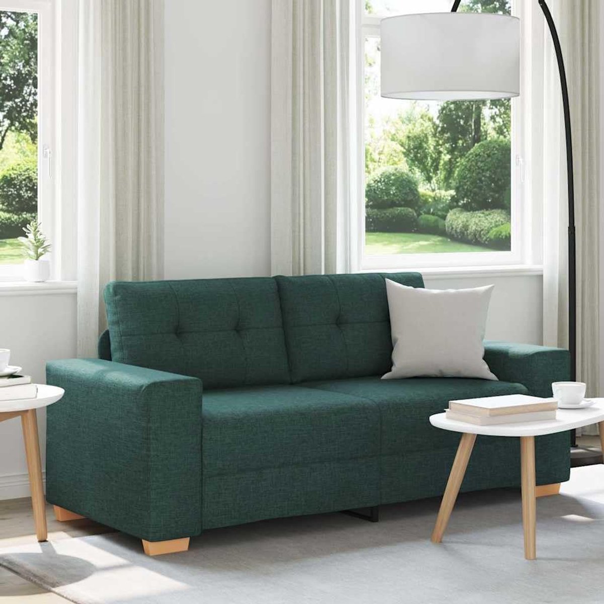 Donkergroen 180x77x82 cm stof