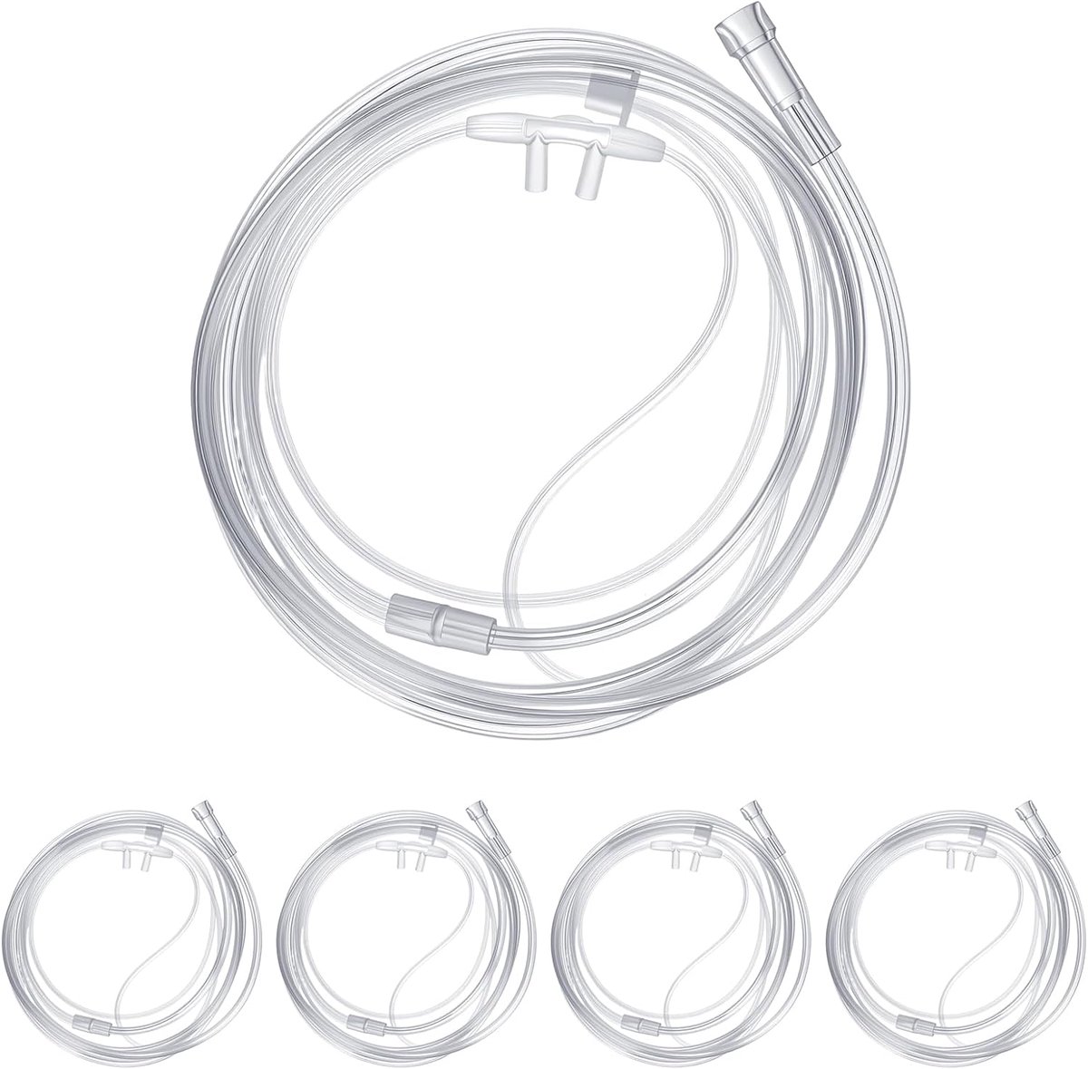 Neuscanule met Tubing Standaard Connector Zacht Materiaal voor Langdurige Zuurstoftherapie Patiënten Crush Kink Resistent
