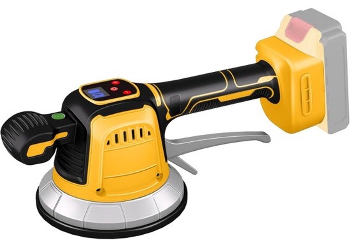 Tegeltriller met zuignap - Draadloze tegelvibrator - 10 snelheden - Digitaal display - 150 kg zuigkracht