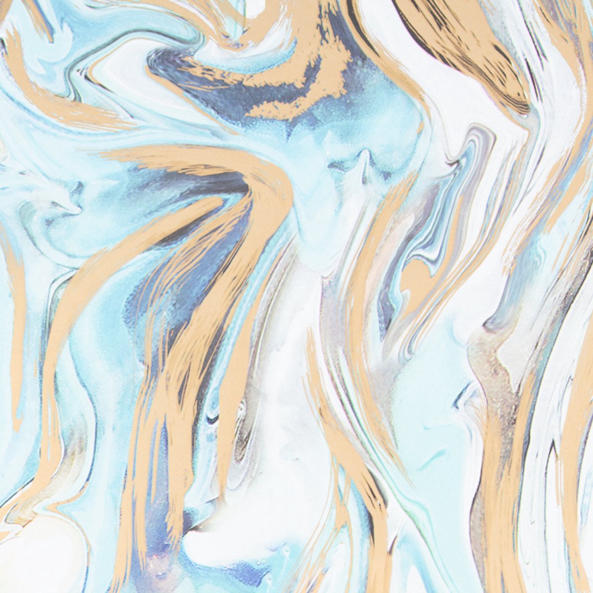Vloeipapier - goud blauw wit marmer - 75 x 50 cm - 240 vellen