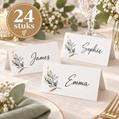 24 Naamkaartjes - Naamkaartjes tafelschikking - Kerstdiner & Tafelschikking - naamkaartjes tafel - 24 blanco kaartjes