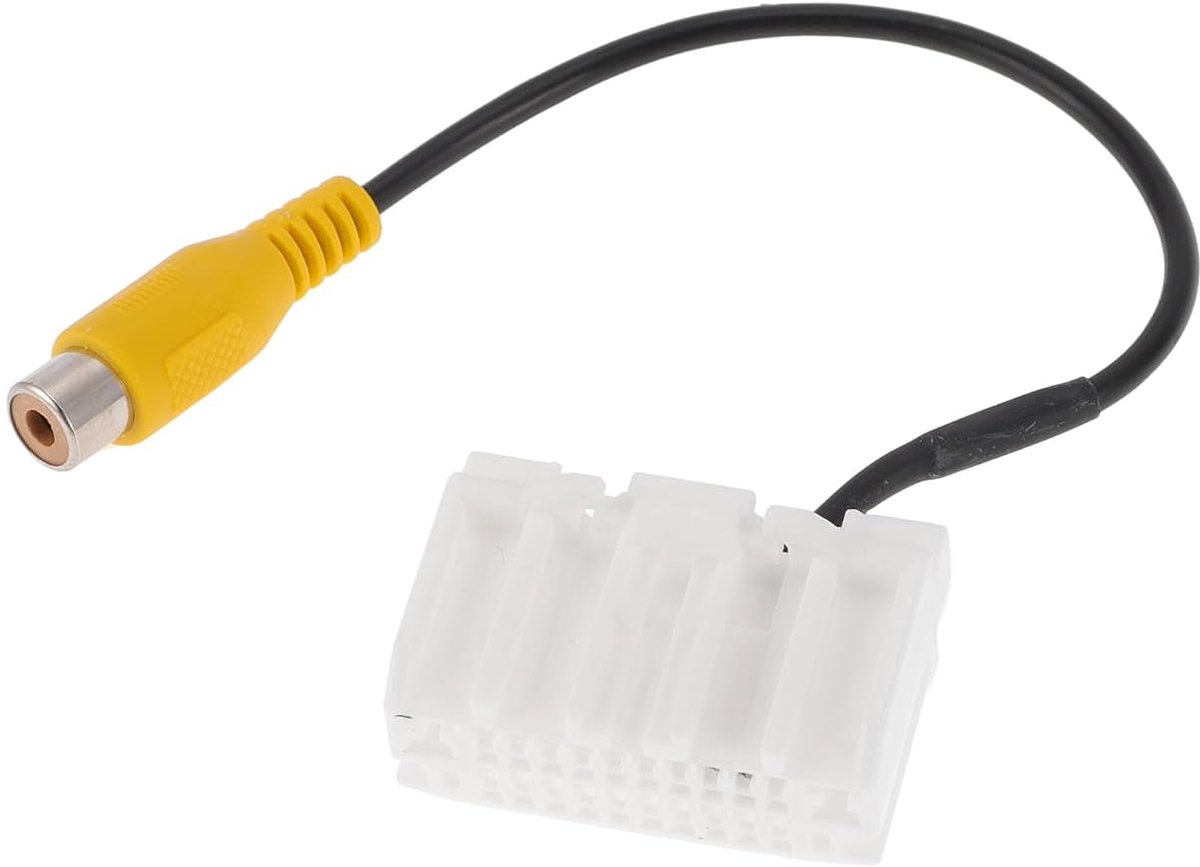 1 Stuks Achteruitrijcamera Achteruitrijcamera Adapter Kabelboom Kabel voor Jeep Compass 2009-2017 Voor Achteruitrijcamera Bedrading Kabelboom Wit Metaal