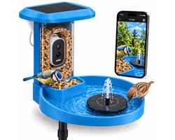 Voqella® Vogelhuisje met Camera - Vogelvoederhuisje met Camera - Voederhuisje voor Vogels - Vogelbad op Voet - Vogeldrinkschaal - Op Paal - Met Zonnepaneel - Video & Audio Voqella® Vogelhuisje met Camera - Vogelvoederhuisje met Camera - Voederhuisje voor Vogels - Vogelbad op Voet - Vogeldrinkschaal - Op Paal - Met Zonnepaneel - Video & Audio