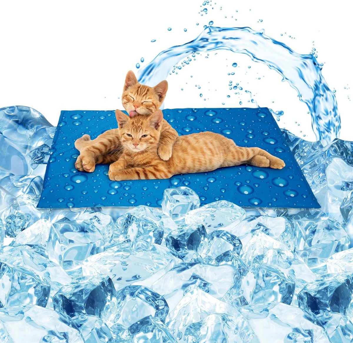 Koelmat voor huisdieren, verkoelende mat voor honden en katten, medium, 40 x 50 cm