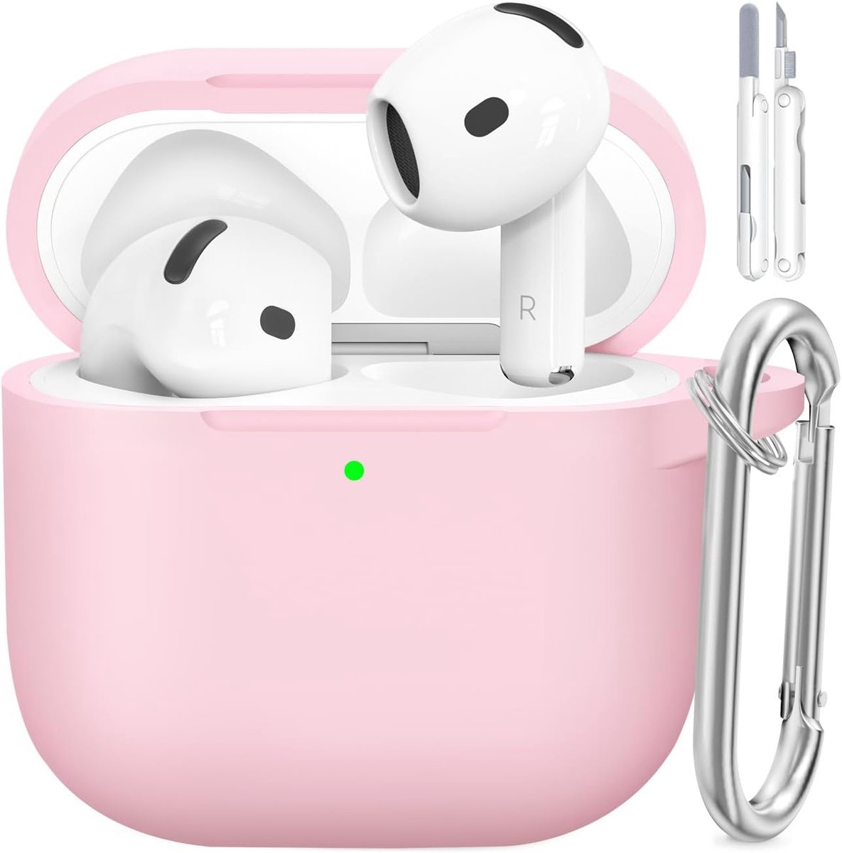 Siliconen voor AirPods 4 Hoes, A1-Pink