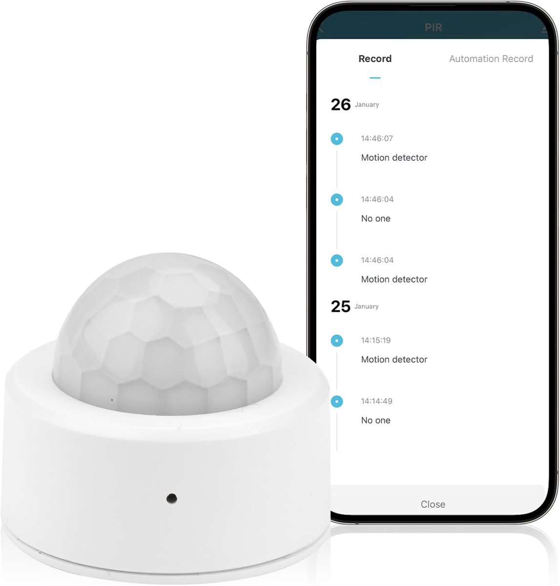 Zigbe Motion Sensor Connection Infrared Sensor with Human Motion + Light Sensor 2-in-1 for Indoor or Motion Sensor - ShopVlot