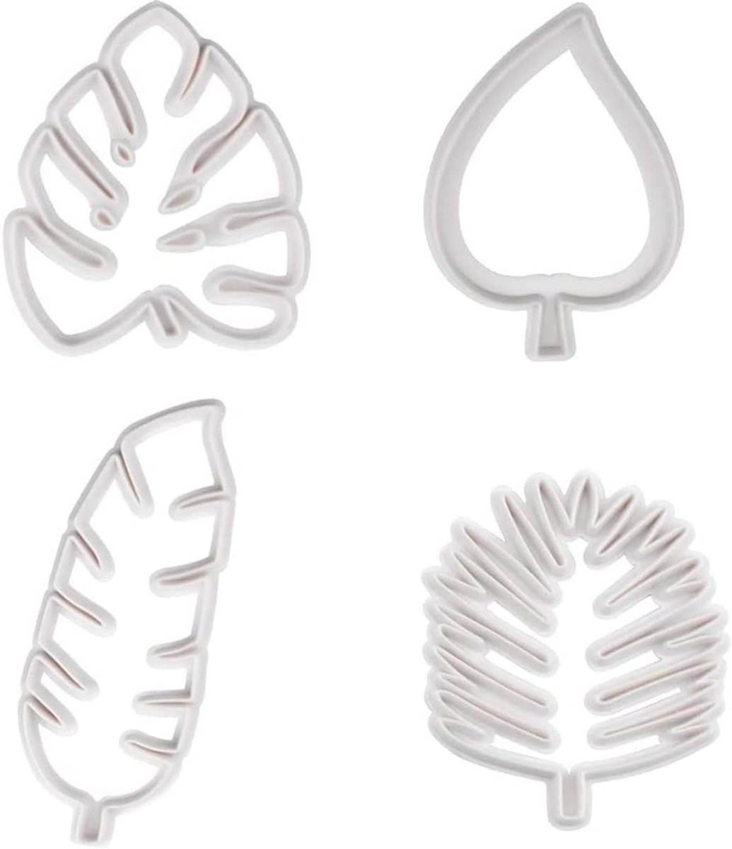 Binnan Set of 4 cookie cutters, cookie cutters, plastic cookie cutters, cookie cutters, for DIY biscuits, cake - ShopVlot