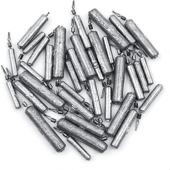 Complete Set van 35 Vissen Gewichten en Accessoires, Lead Sinkers van 3.5 tot 20 g voor Drop Shot Techniek en Effectief Vissen — afbeelding 3