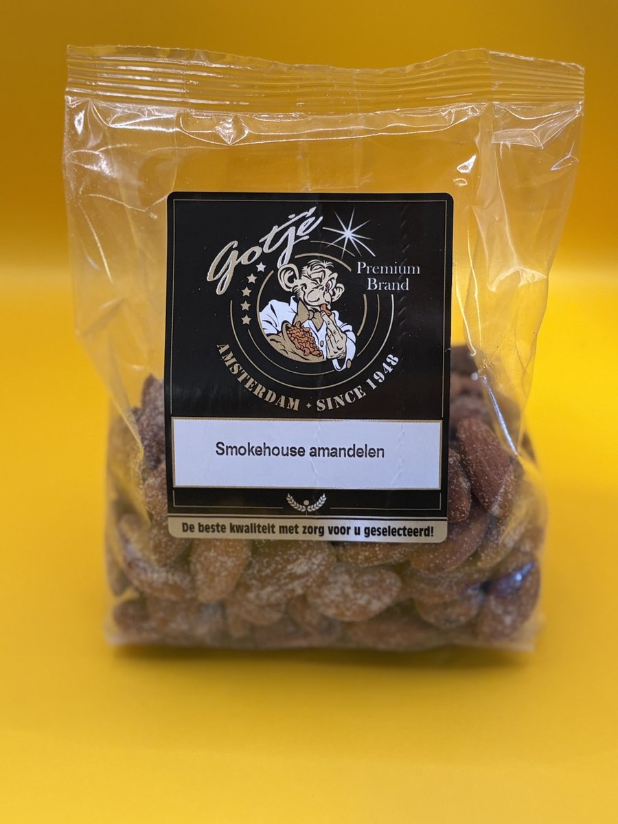 Jan Gotjé Noten - gekruide noten - notenmix - Amandel Smokehouse 3 x 200g