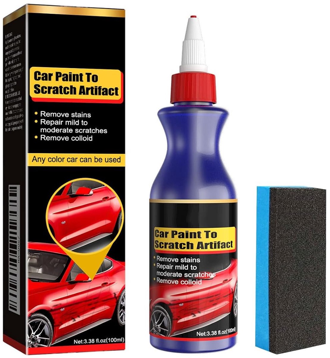 Auto krasverwijderaar 100 ml - Krasherstelpasta - Milde formule - Verzorgt de autolak - ShopVlot