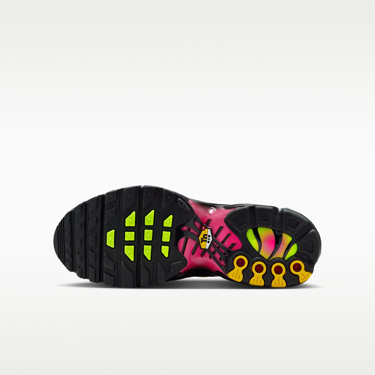 Nike Air Max Plus GS – -Hyper -Volt Air Max Plus Lifestyle Kinder Sneakers voor Jongens en Meisjes Zwart