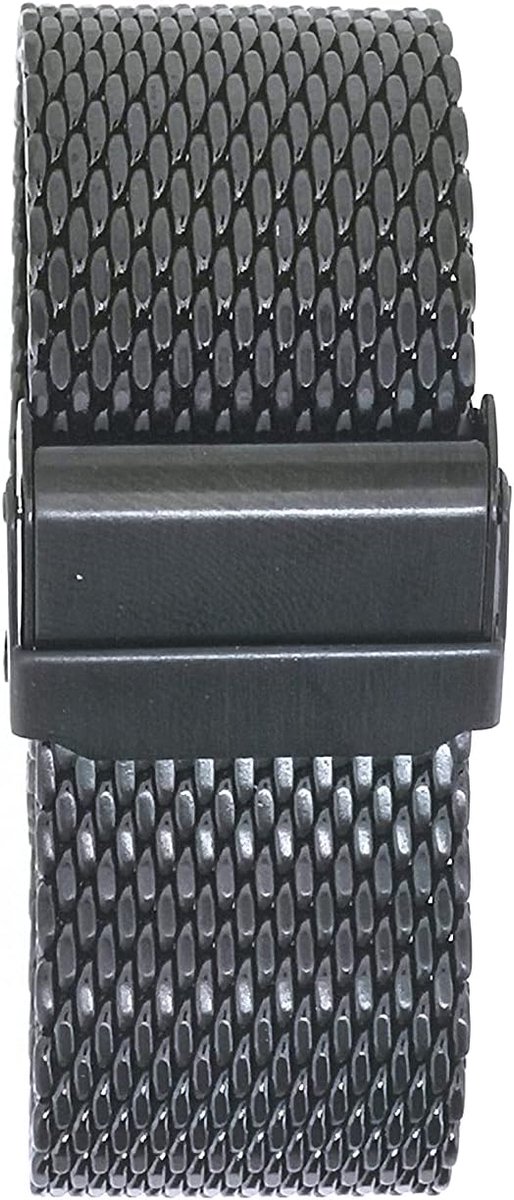 NZZXTO Steel Mesh Strap 1mm Thick Wire Men Watch Steel Strap, No Gemstone - ShopVlot