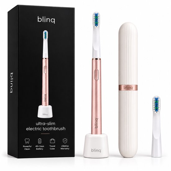 Blinq Slim Sonic Elektrische Tandenborstel Satin Rose - - blinq - €129,95