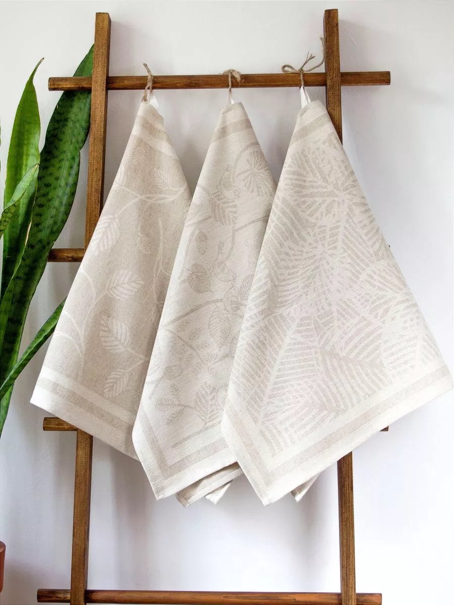 Linnen Handdoekenset – 3 Handdoeken in Geschenkdoos – Absorberend & Sneldrogend – Natuurlijk & Stijlvol