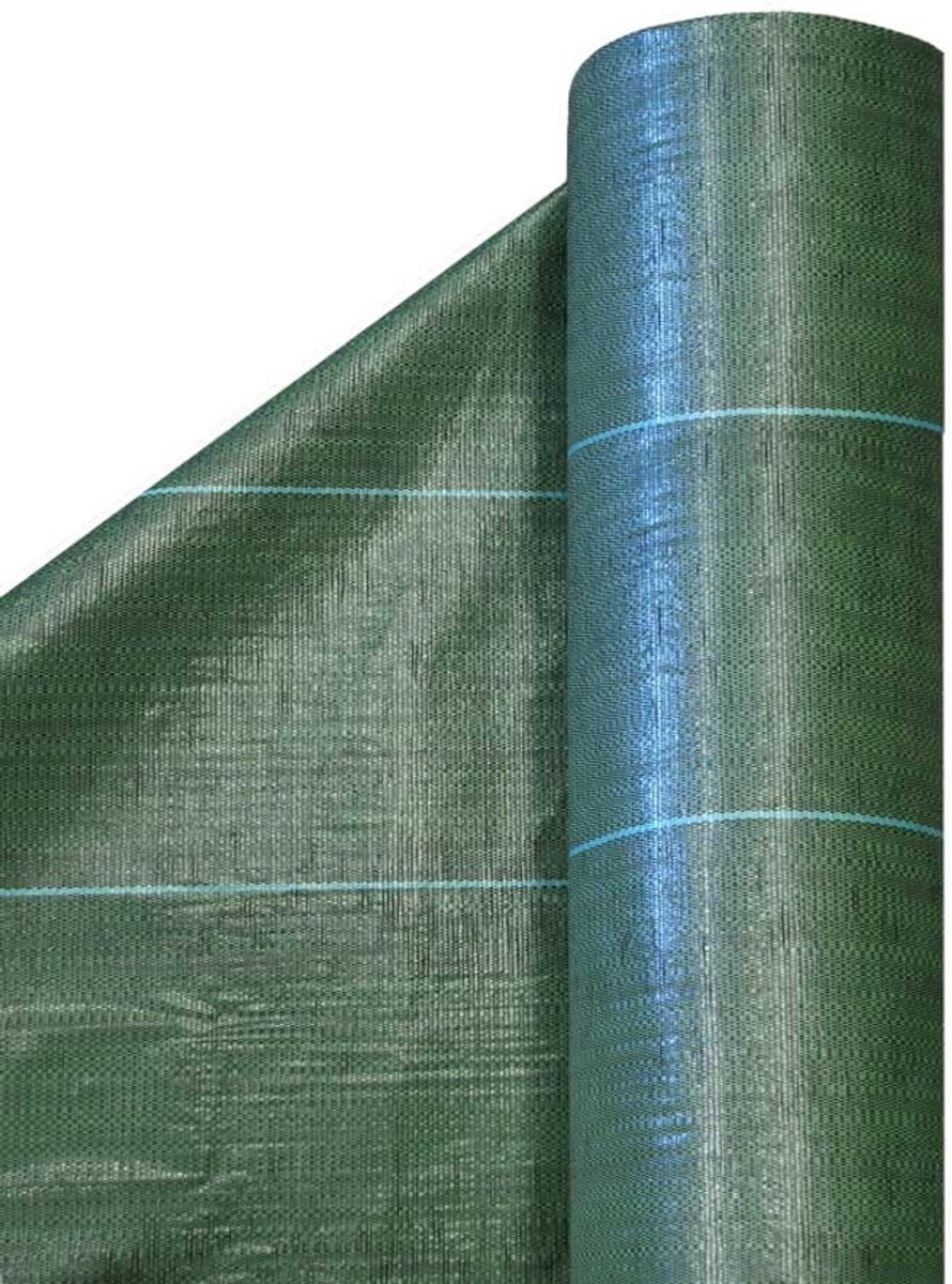 Meuwissen Agro Gronddoek - 2,00 x 100 m groen - Worteldoek - 100 g/m² - Vakverdeling 25 x 25 cm