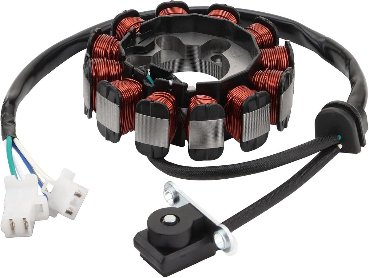 GOOFIT 18 Spoel 4-draads Generator Magneto Stator Ontstekingsspoel Vervanging voor31120-K79-E01 XR190CT XR190 31120 - ShopVlot