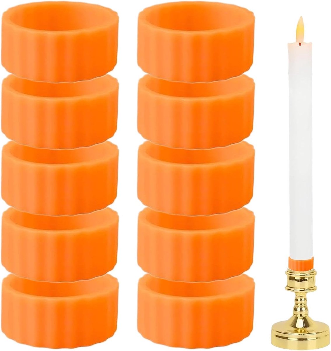 Kaarshouders | 10 Stuks Bougiehouders Voor Eettafel, Banket, Feestelijk Middelpunt, Restaurant Diner, Rustieke Boerderij