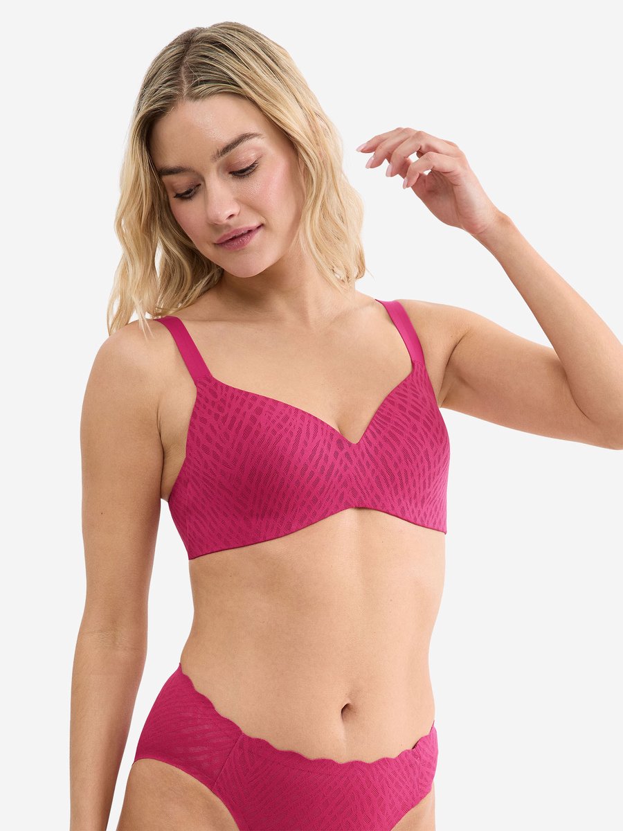 Sloggi ZERO Feel Bliss Dames THE UP TshirtBra Berry Purple