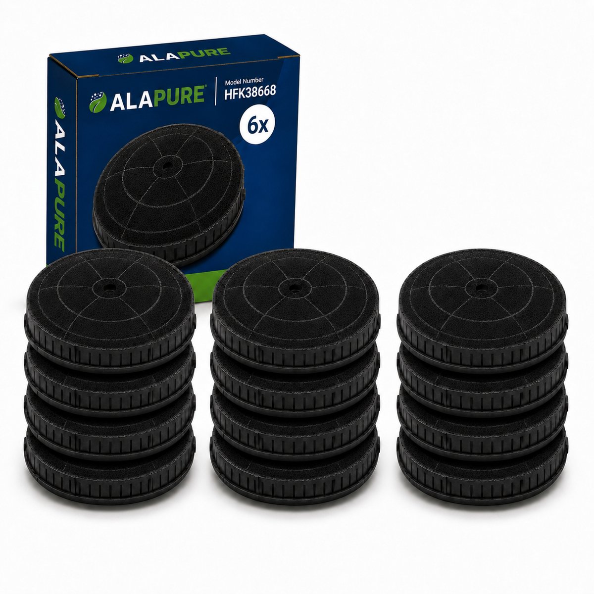 6x Koolstoffilter voor Beko 9178002736