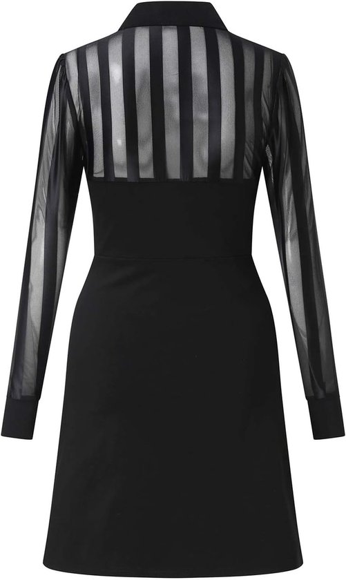 Chique avondjurk voor dames, elegant, cocktailjurk, ceremonie, casual, grote maat, blote schouders, satijn, vintage, bruiloft, feest, gala, chic, A97 — afbeelding 3