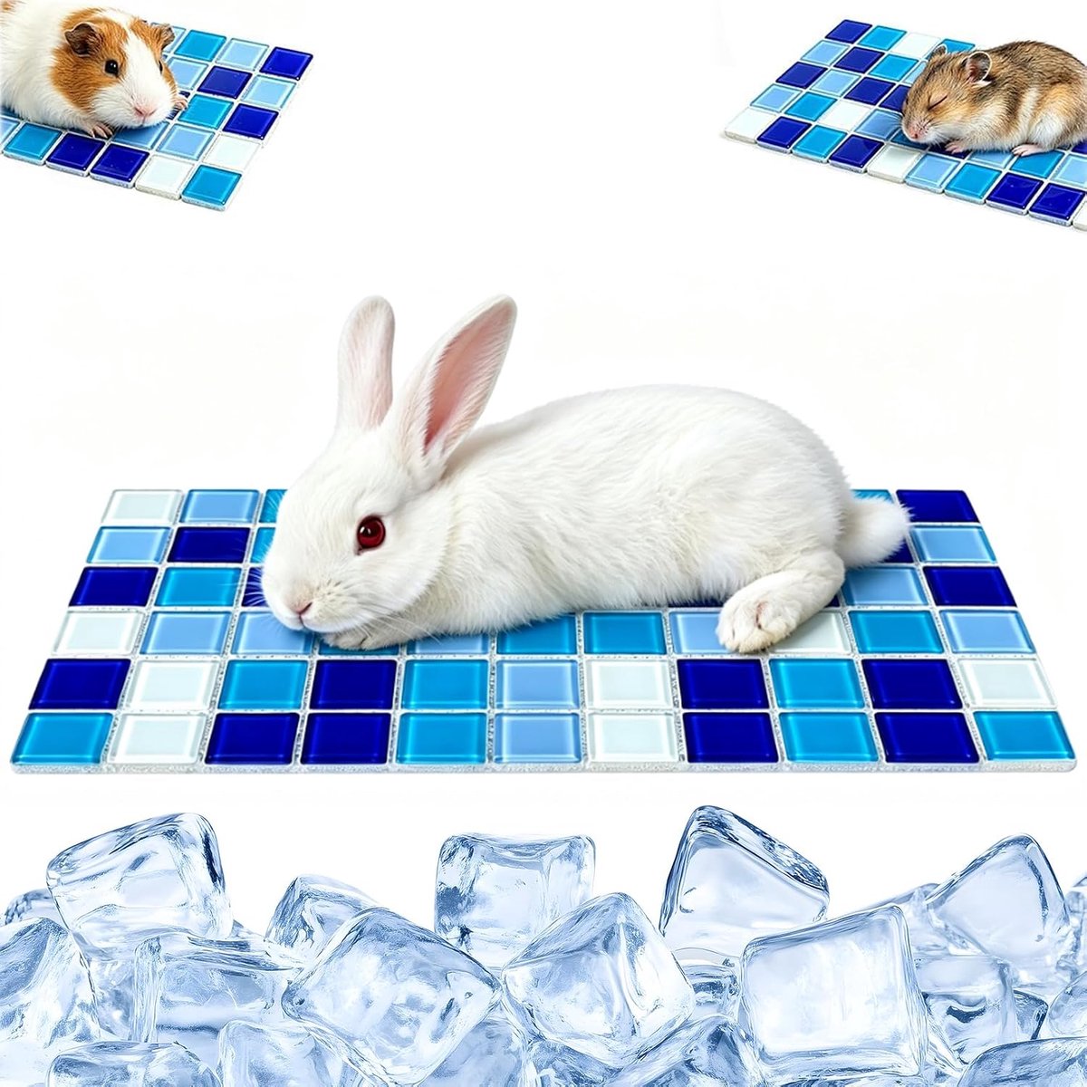 Koelmat voor hamsterbed, koelmat voor konijnen, koelmat voor konijnen, outdoor, koelmat voor dieren, waterdicht, koelmat voor huisdieren, op maat te snijden, voor egels, muizen, chinchilla's