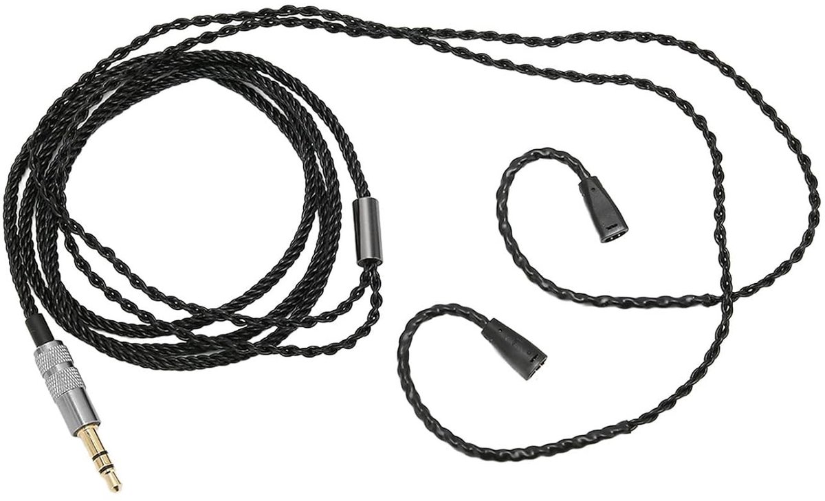 Upgrade Vervangingsaudio Kabel voor 3.5Mm Hoofdtelefoon, Compatibel met IE8 IE80 IE8i Oordopjes, Hoge Geluidskwaliteit en Duurzaam Ontwerp