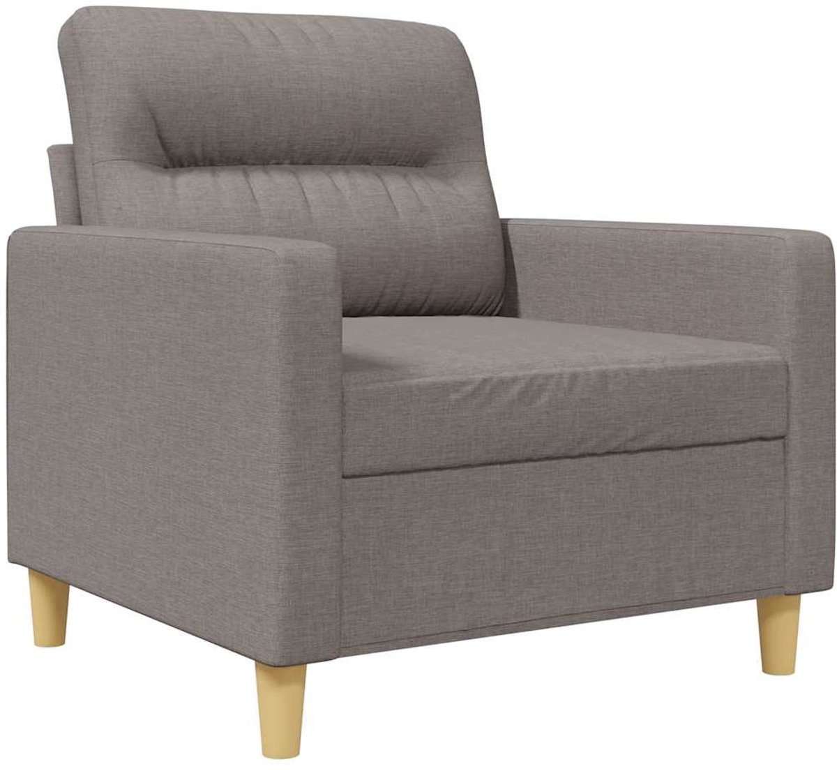 vidaXL Fauteuil - 60 - cm - stof - taupe
