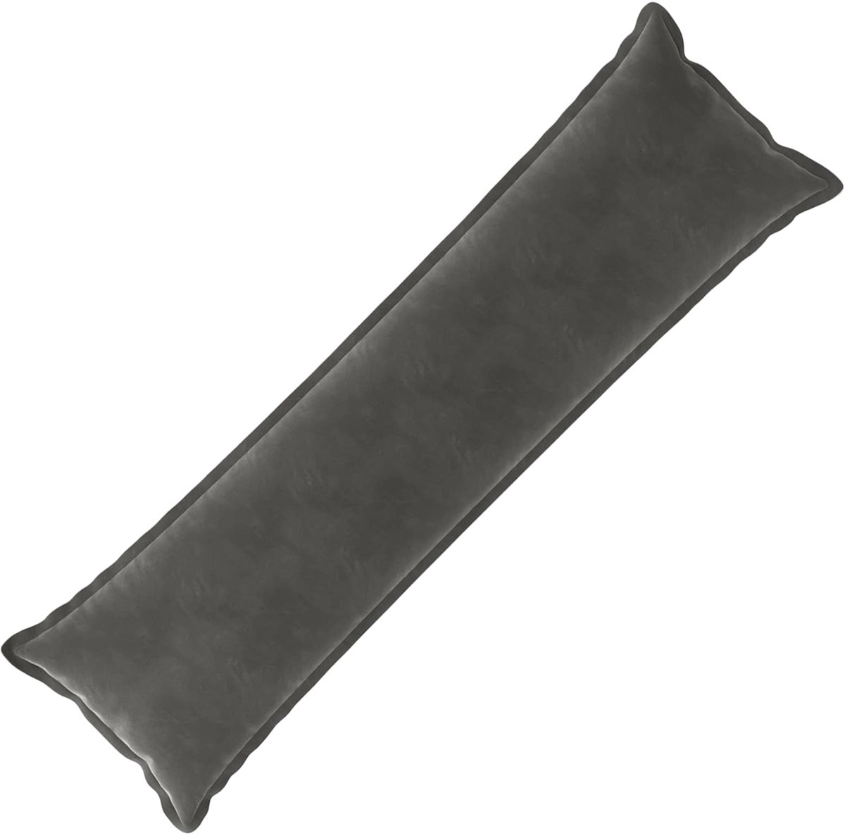 vidaXL Dekenkussen - HOUTEN - Donkergrijs - 40 - x - 145 - cm - fluweel