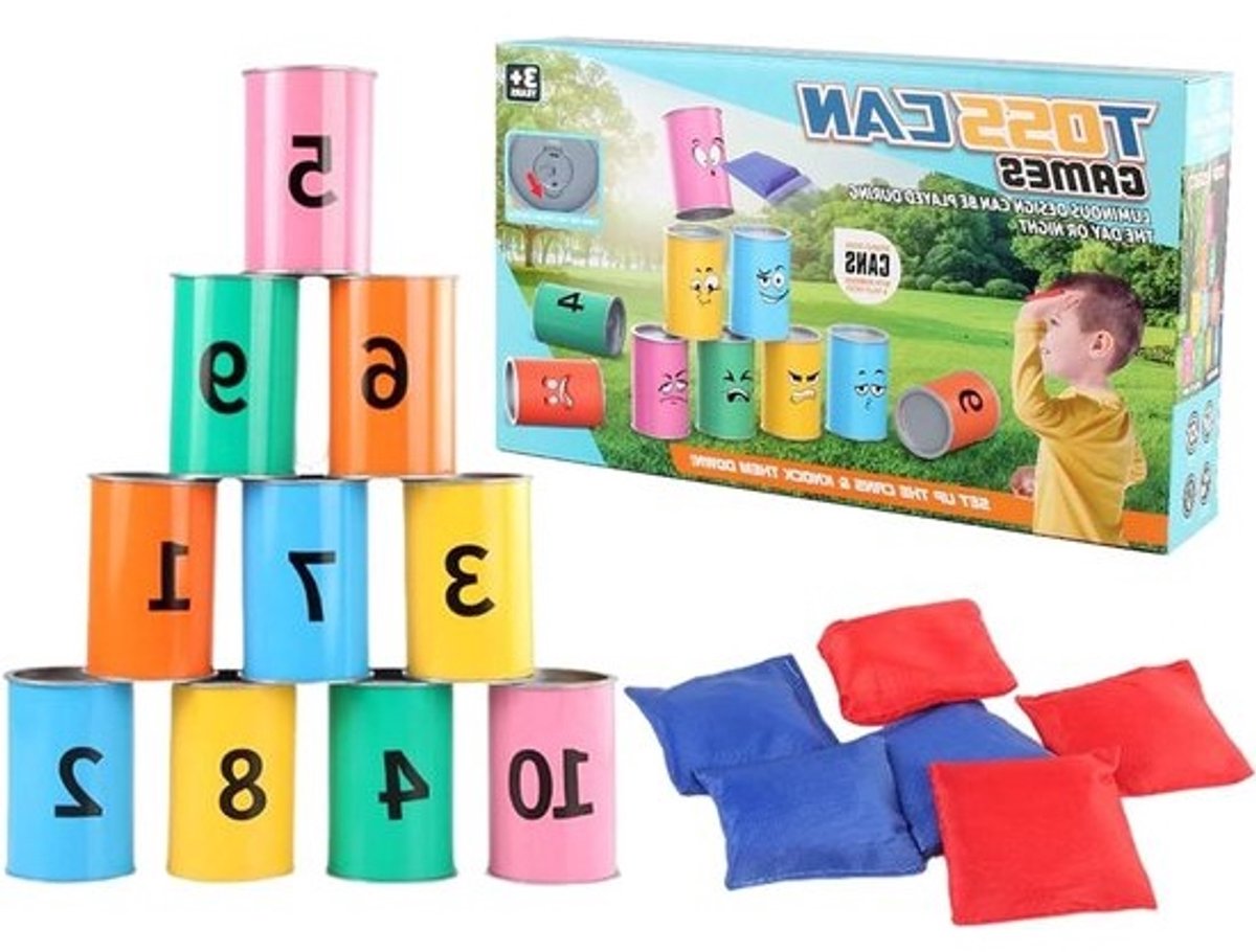 Bonenzakwerpspel - Spel met zakkenwerpen - Feestelijke activiteit - Dubbelzijdig speelbord - 36 x 22 x 8 cm - Uniek