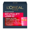 L'Oréal Paris Revitalift Laser X3 dagcrème met SPF 25. Nieuwe formule anti-aging crème met Pro-Retinol, Hyaluronzuur en Vitamine C.