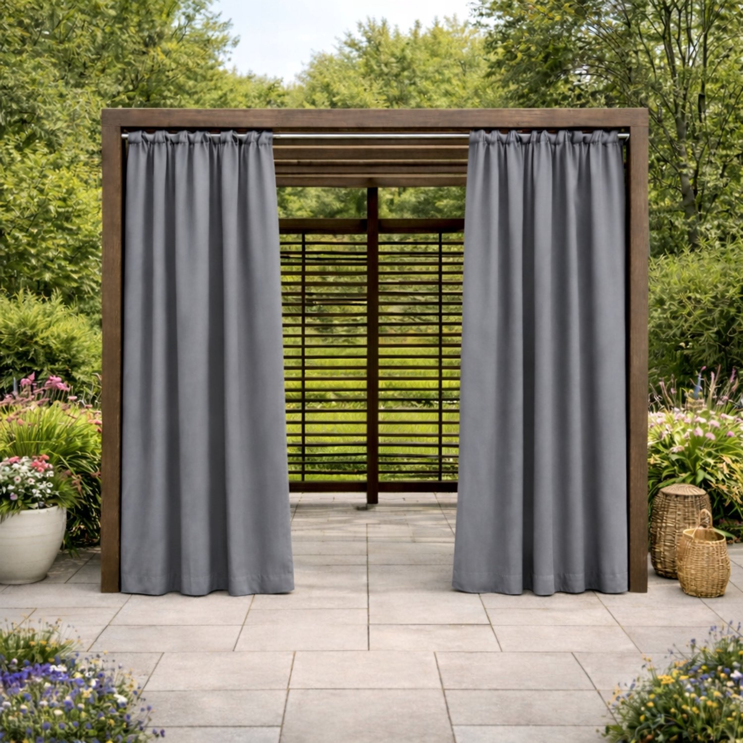 Waterdichte Tuindoek 155x200cm voor Terras, Pergola, Donkergrijs