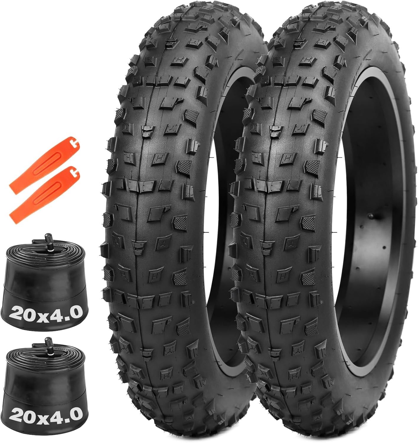 Fatbike Banden - Zwart - 20 x 4.0 Inch - Hoogwaardige Profielbanden voor E-bike/Fatbike