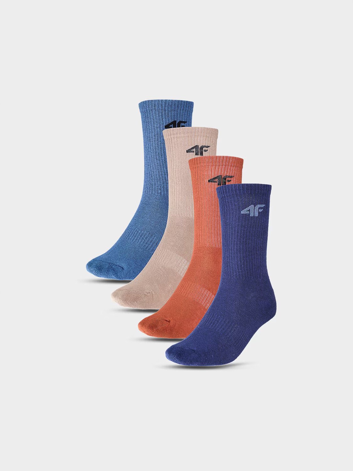 4F Kinder Sokken Casual Enkelhoog 4-Pack Multicolor